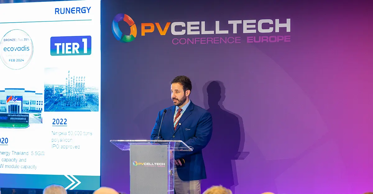 Runergy Showcased as a Sponsor at PV CellTech Europe 2024: Exploring Technological Boundaries to Meet Market Demands